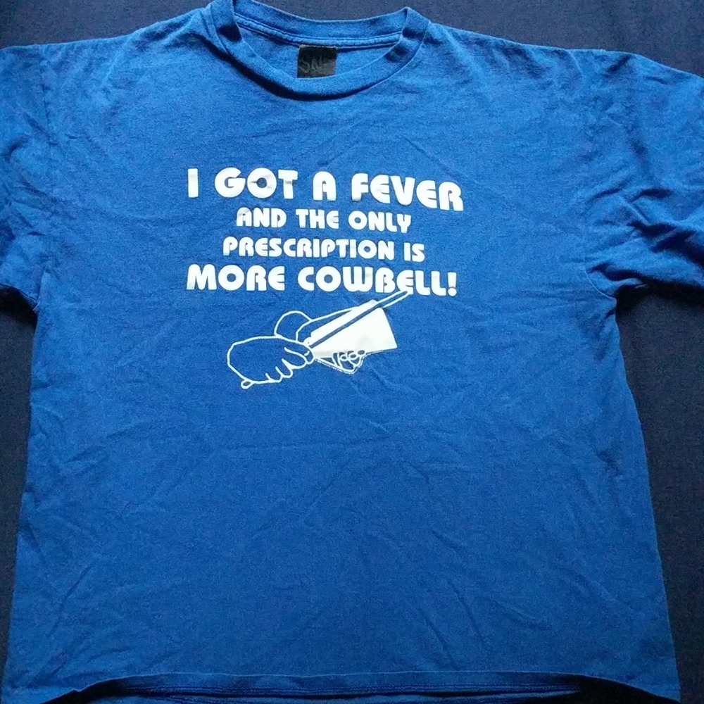 SNL More Cowbell T-shirt Size Large